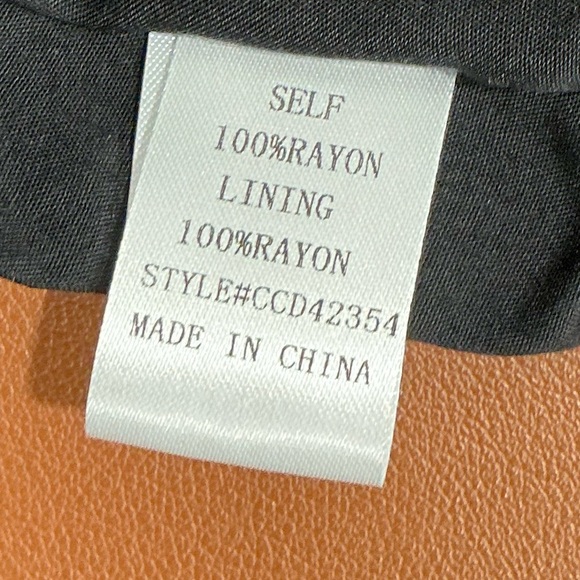 NWT Black V Neck Dress with Tie Back and Tie Sides - Picture 7 of 7